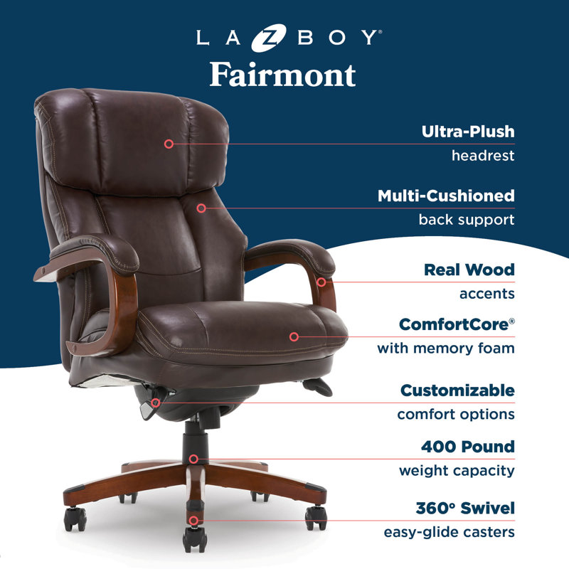 La-Z-Boy Fairmont Big and Tall Executive Office Chair with La-Z-Boy Fairmont Big and Tall Executive Office Chair with